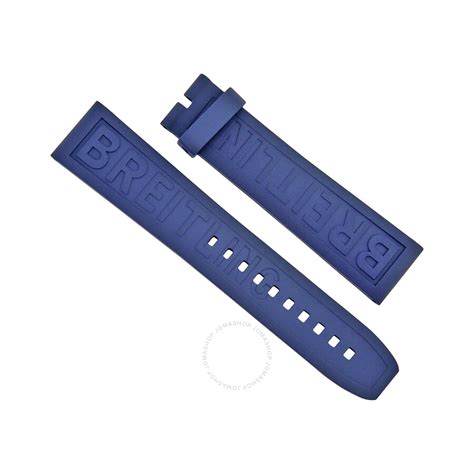 breitling blue rubber strap 22mm|breitling 22 20 rubber strap.